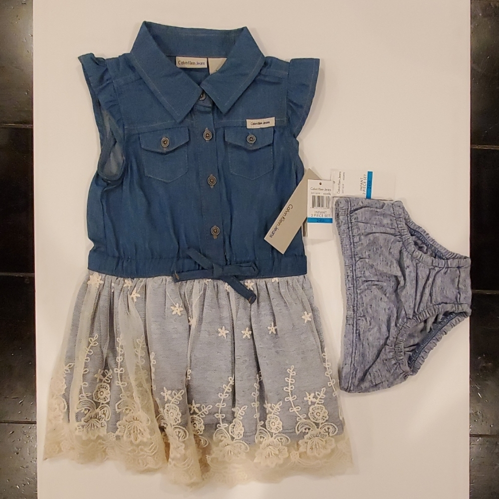 CALVIN KLEIN JEANS BABY GIRL/TODDLER DRESS